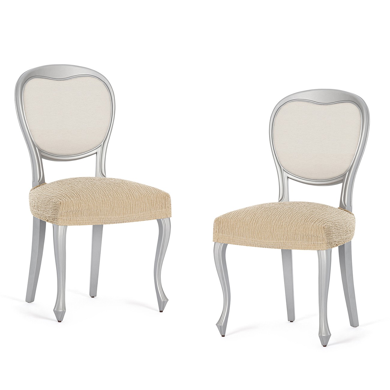 Pack dos fundas elásticas para silla modelo Troya