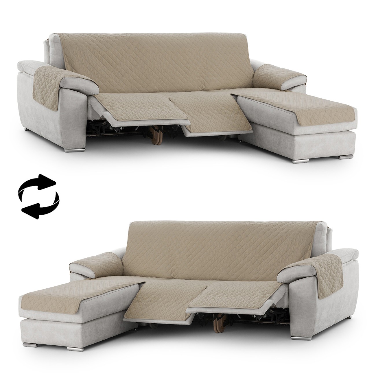 Funda acolchada Modelo Noruega para Chaise Longue Relax