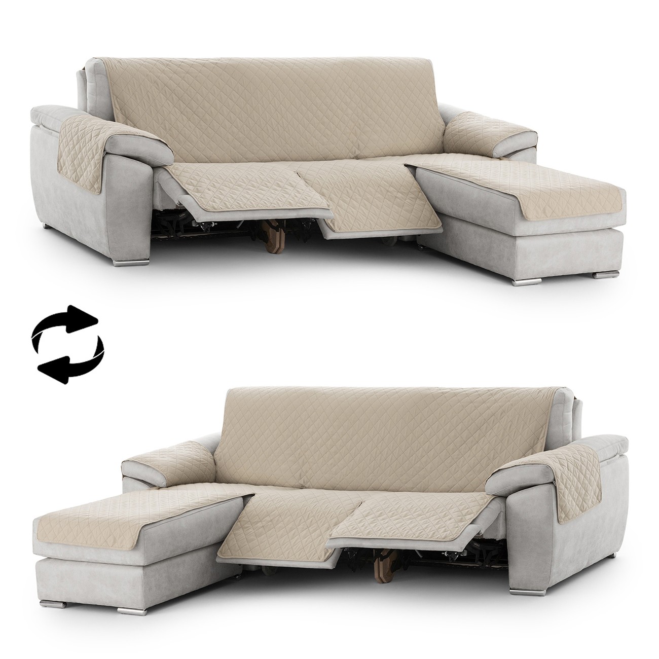 Funda acolchada Modelo Noruega para Chaise Longue Relax