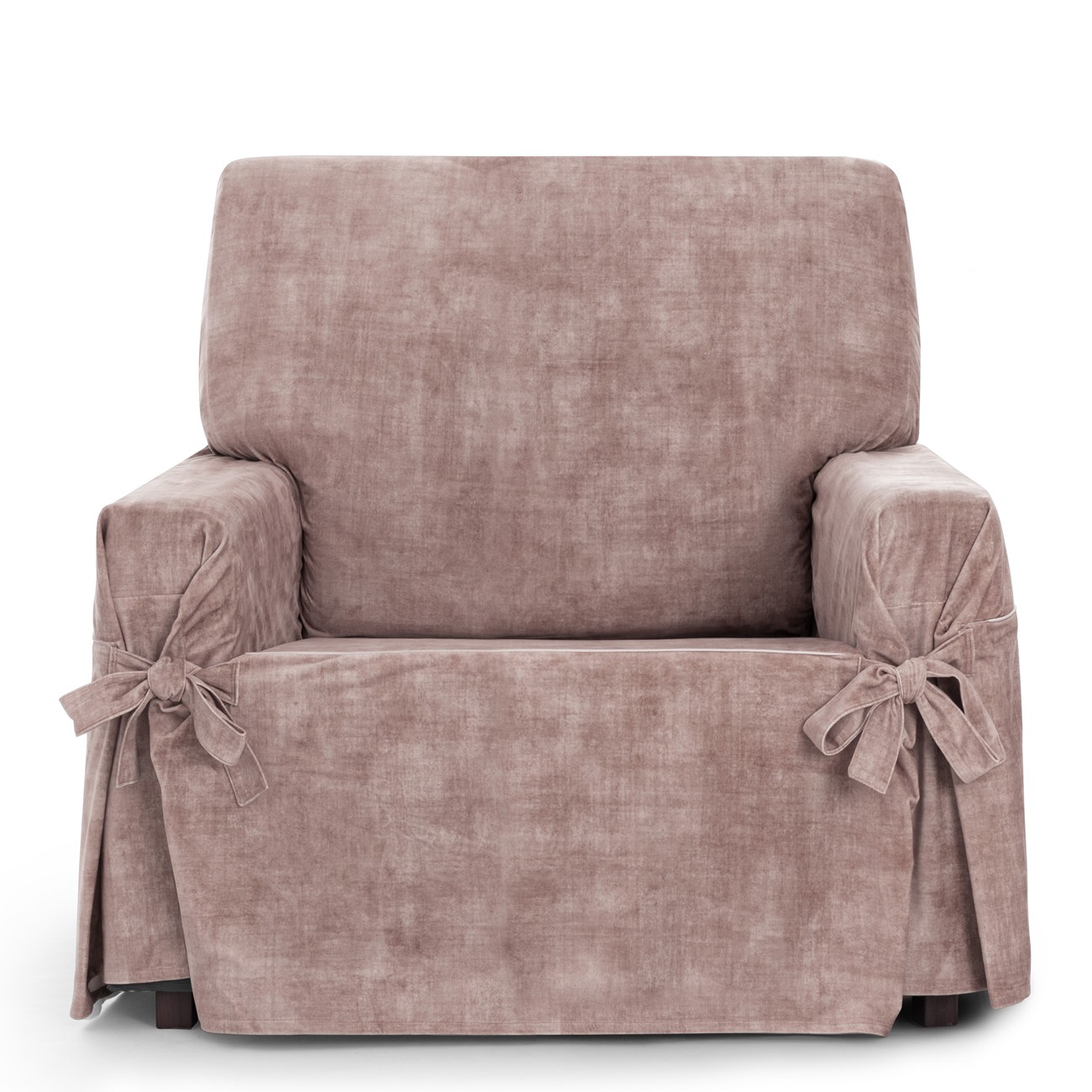 Funda de sillón anti manchas con lazos Modelo Turín