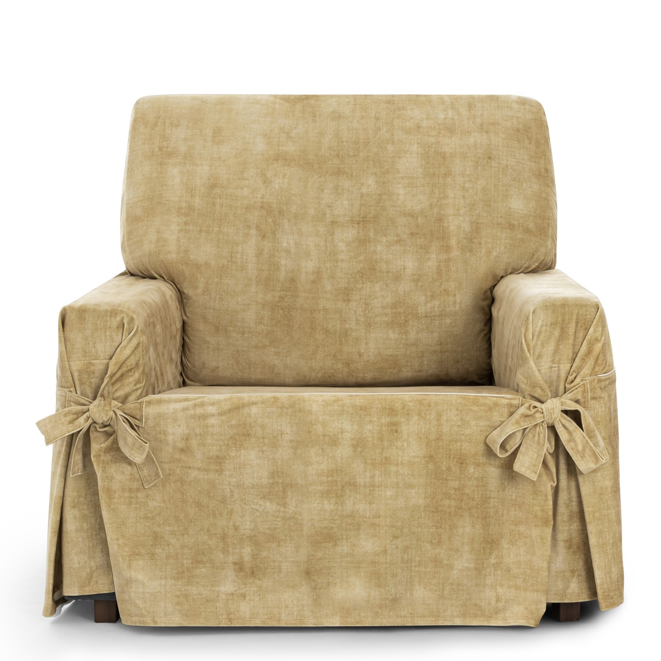 Funda de sillón anti manchas con lazos Modelo Turín