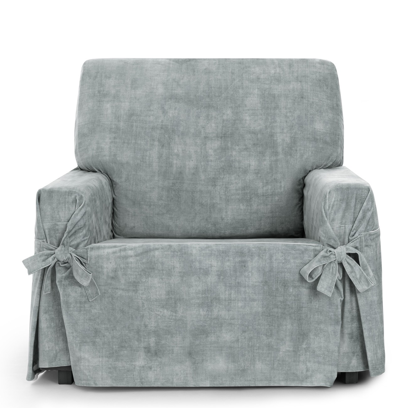 Funda de sillón anti manchas con lazos Modelo Turín