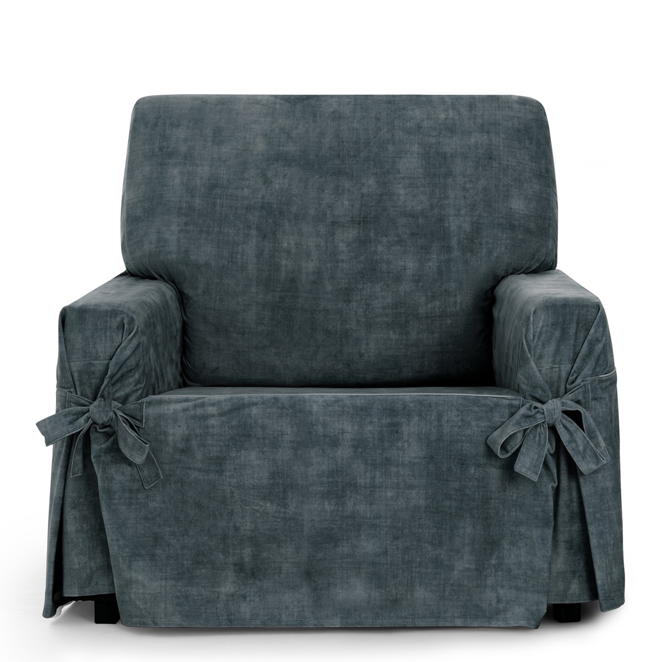 Funda de sillón anti manchas con lazos Modelo Turín