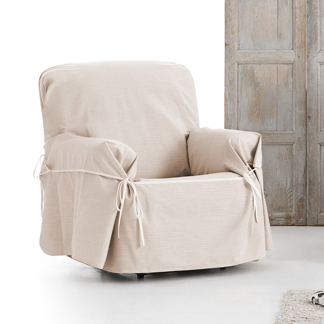 Funda de sillón impermeable con lazos Modelo Garona