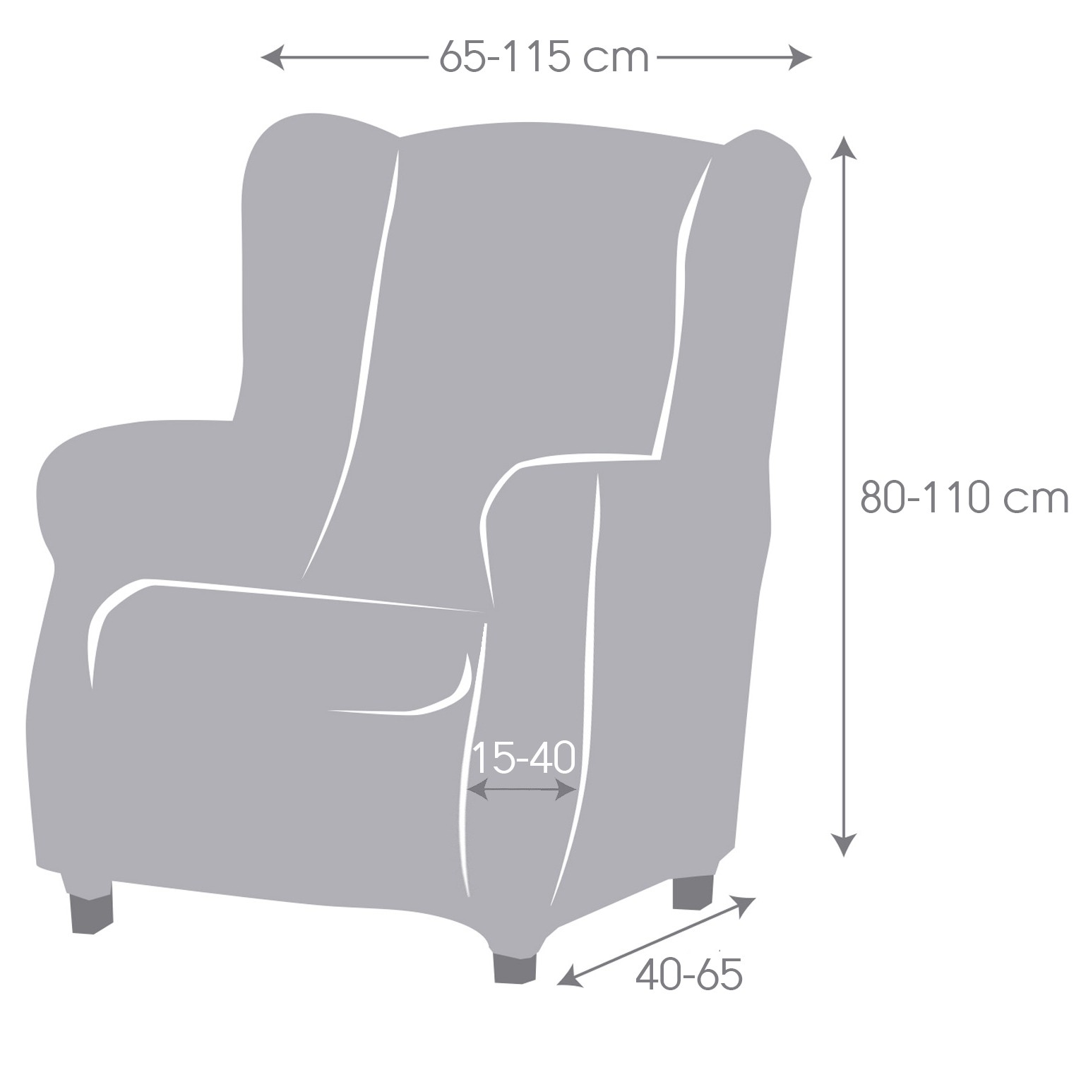 Funda superelástica para sillón orejero modelo Roc