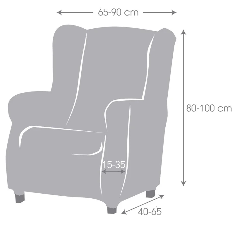 Funda bielástica para sillón orejero modelo Candy Funda bielástica para sillón orejero modelo Candy