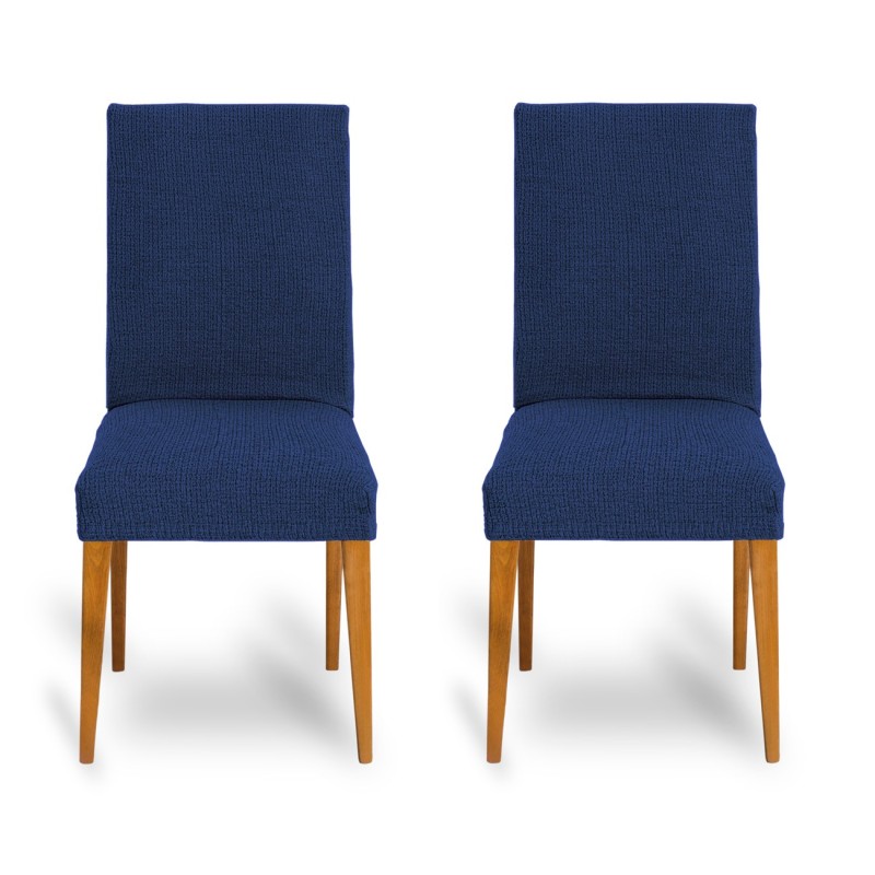 Pack dos fundas bielásticas con respaldo para silla modelo Dorian – Renovación y Estilo Pack dos fundas bielásticas con respaldo para silla modelo Dorian – Renovación y Estilo