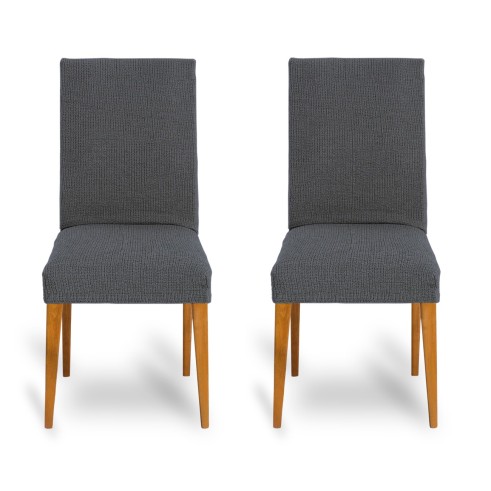 Pack dos fundas bielásticas con respaldo para silla modelo Dorian – Renovación y Estilo