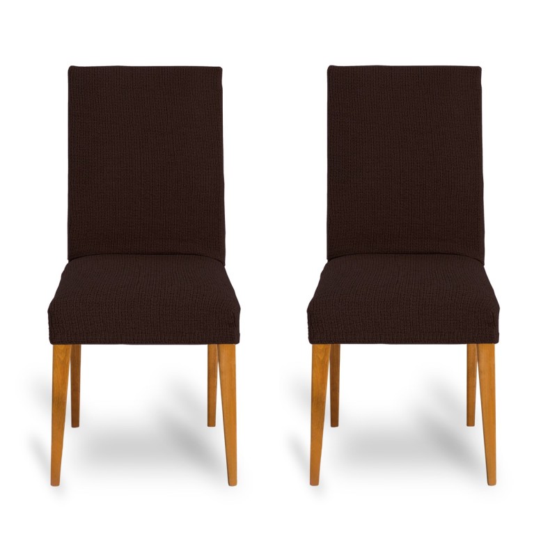Pack dos fundas bielásticas con respaldo para silla modelo Dorian – Renovación y Estilo Pack dos fundas bielásticas con respaldo para silla modelo Dorian – Renovación y Estilo