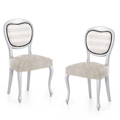 Pack 2 fundas elásticas para silla Iria | Diseño actual para renovar tus sillas