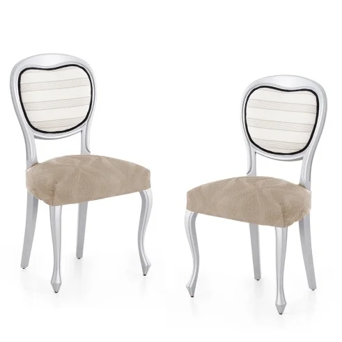 Pack 2 fundas elásticas para silla Iria | Diseño actual para renovar tus sillas