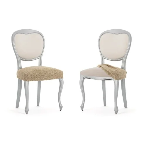 Pack Fundas Superelásticas con Respaldo para Silla Modelo Jaz – Diseño Chevron para el Comedor