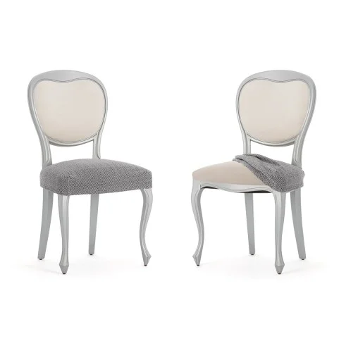 Pack Fundas Superelásticas con Respaldo para Silla Modelo Jaz – Diseño Chevron para el Comedor