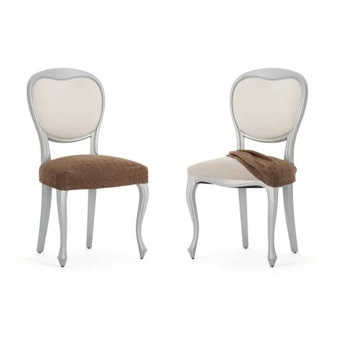 Pack Fundas Superelásticas con Respaldo para Silla Modelo Jaz – Diseño Chevron para el Comedor