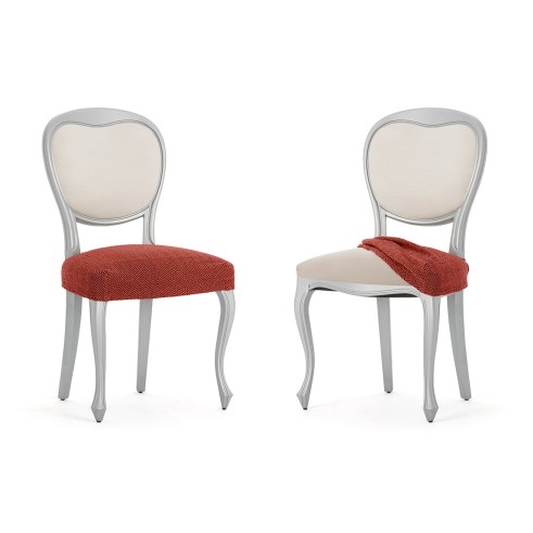 Pack Fundas Superelásticas con Respaldo para Silla Modelo Jaz – Diseño Chevron para el Comedor
