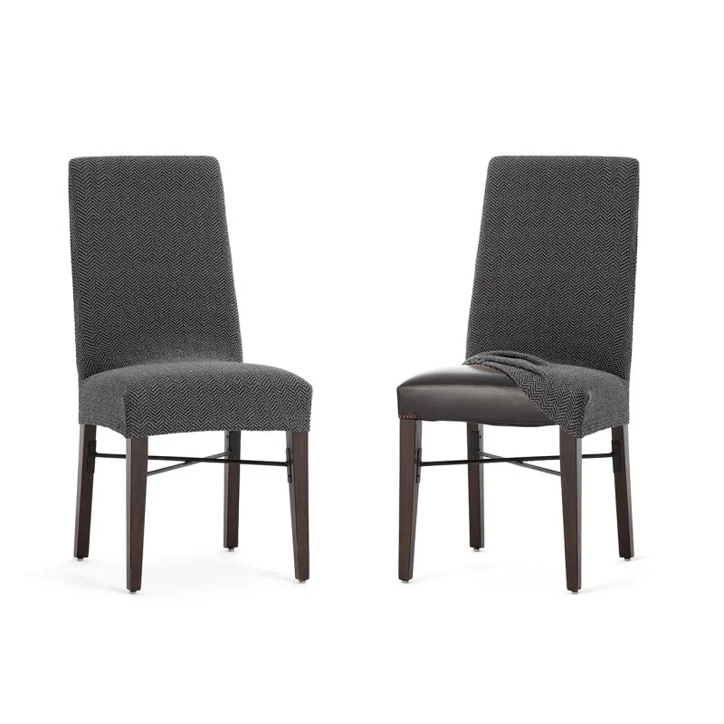 Pack dos fundas superelásticas con respaldo para silla modelo Jaz Pack dos fundas superelásticas con respaldo para silla modelo Jaz
