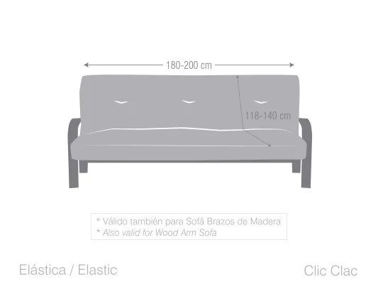 Funda elástica para sofá Clic-Clac modelo Argos