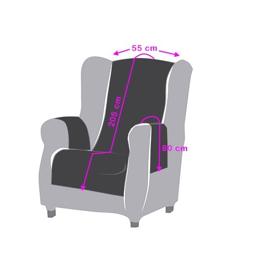 Funda acolchada Modelo Noruega para sillón