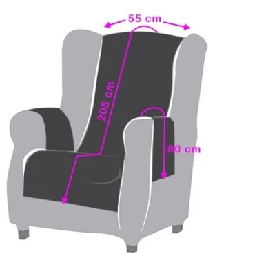 Funda acolchada Modelo Noruega para sillón