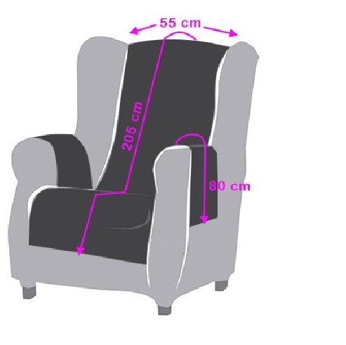 Funda acolchada para sillón Noruega | Reversible y estilosa
