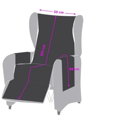 Funda acolchada Modelo Noruega para sillón relax.