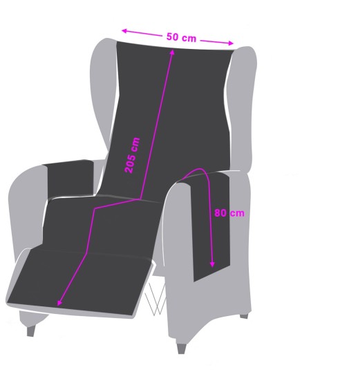 Funda acolchada Modelo Noruega para sillón relax.