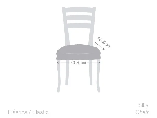 Pack dos fundas elásticas para silla modelo Argos