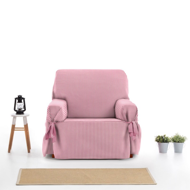 Funda de sillón con lazos Calma | Renovación delicada sin esfuerzo Funda de sillón con lazos Calma | Renovación delicada sin esfuerzo