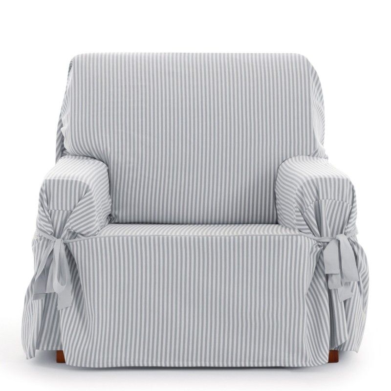 Funda de sillón con lazos Calma | Renovación delicada sin esfuerzo Funda de sillón con lazos Calma | Renovación delicada sin esfuerzo