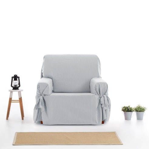 Funda de sillón con lazos Calma | Renovación delicada sin esfuerzo
