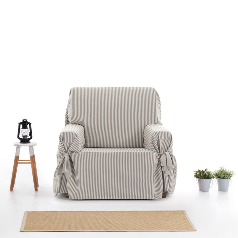 Funda de sillón con lazos Calma | Renovación delicada sin esfuerzo Funda de sillón con lazos Calma | Renovación delicada sin esfuerzo