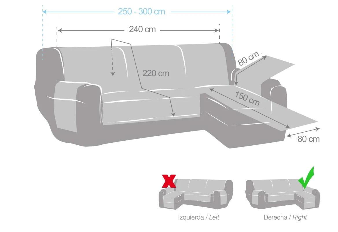 Funda cubre Chaise Longue Modelo Calma Funda cubre Chaise Longue Modelo Calma