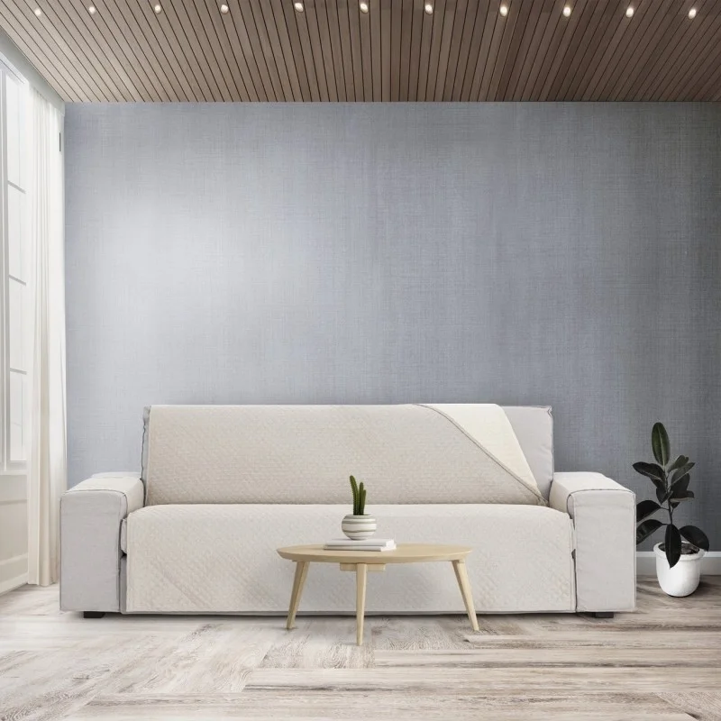 Funda cubre sofá Silver | Geometría acolchada y versatilidad diaria Funda cubre sofá Silver | Geometría acolchada y versatilidad diaria