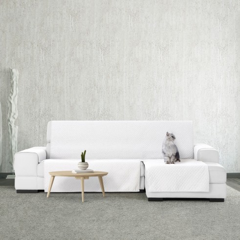 Funda cubre Chaise Longue Silver | Reversible y sofisticado para tu salón