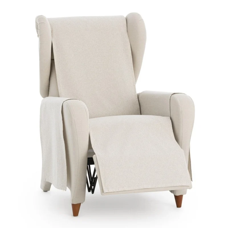 Funda cubre sillón relax Aqua | Sofisticación diaria con rayas prácticas
