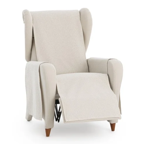 Funda cubre sillón relax Aqua | Sofisticación diaria con rayas prácticas