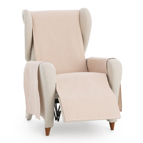 Funda cubre sillón relax Aqua | Sofisticación diaria con rayas prácticas