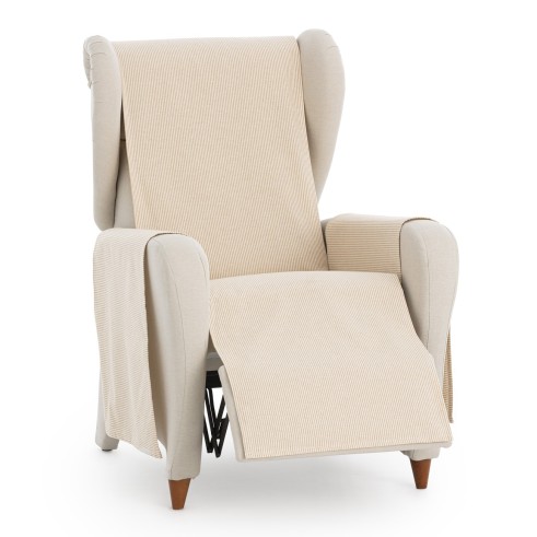 Funda cubre sillón relax Aqua | Sofisticación diaria con rayas prácticas