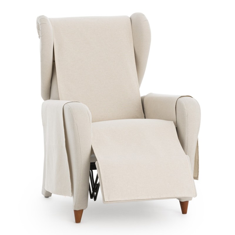 Funda cubre sillón relax Aqua | Sofisticación diaria con rayas prácticas