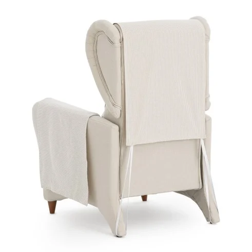 Funda cubre sillón relax Aqua | Sofisticación diaria con rayas prácticas