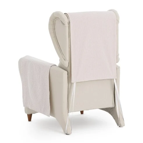 Funda cubre sillón relax Aqua | Sofisticación diaria con rayas prácticas