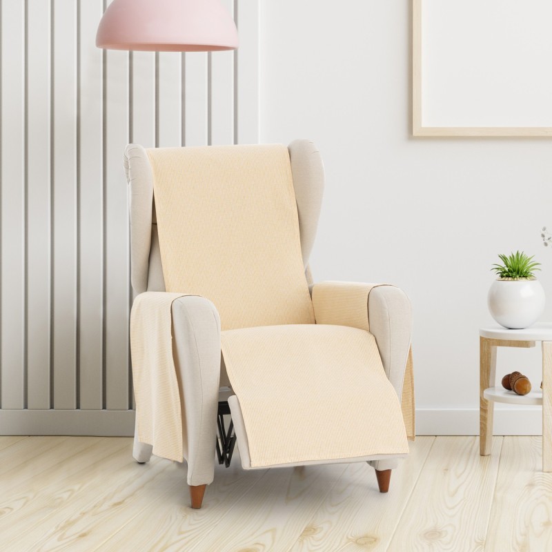 Funda cubre sillón relax Aqua | Sofisticación diaria con rayas prácticas Funda cubre sillón relax Aqua | Sofisticación diaria con rayas prácticas