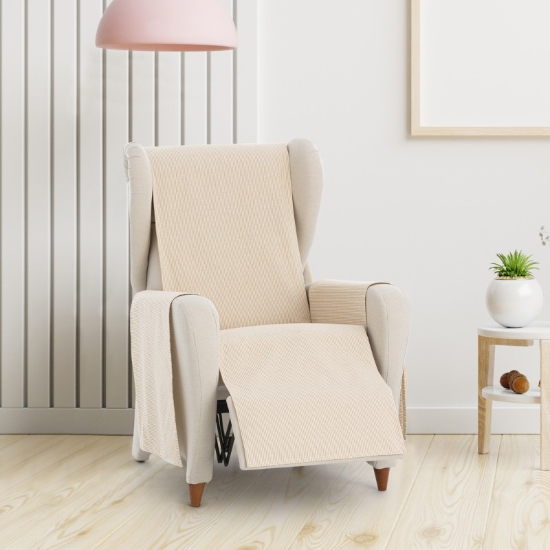 Funda cubre sillón relax Aqua | Sofisticación diaria con rayas prácticas Funda cubre sillón relax Aqua | Sofisticación diaria con rayas prácticas