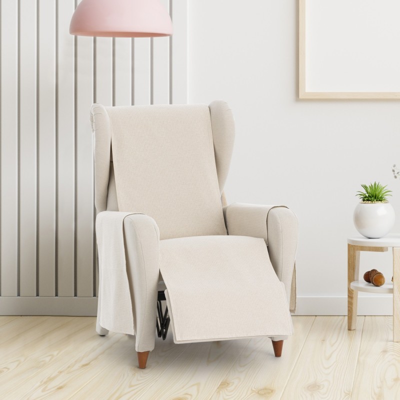 Funda cubre sillón relax Aqua | Sofisticación diaria con rayas prácticas