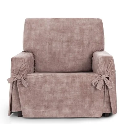 Funda de sillón anti manchas con lazos Modelo Turín