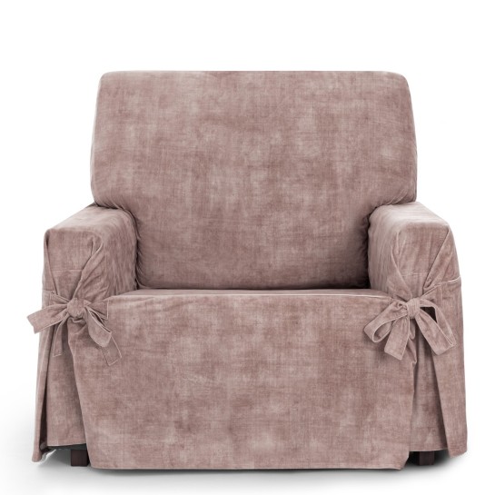 Funda de sillón anti manchas con lazos Modelo Turín