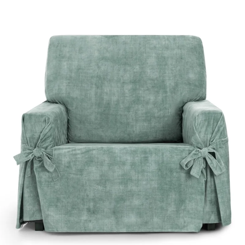 Funda de sillón anti manchas con lazos Modelo Turín Funda de sillón anti manchas con lazos Modelo Turín