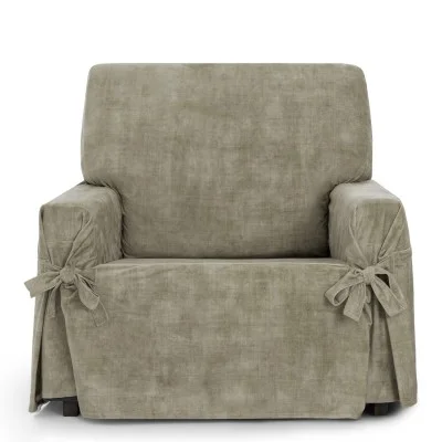 Funda de sillón anti manchas con lazos Modelo Turín