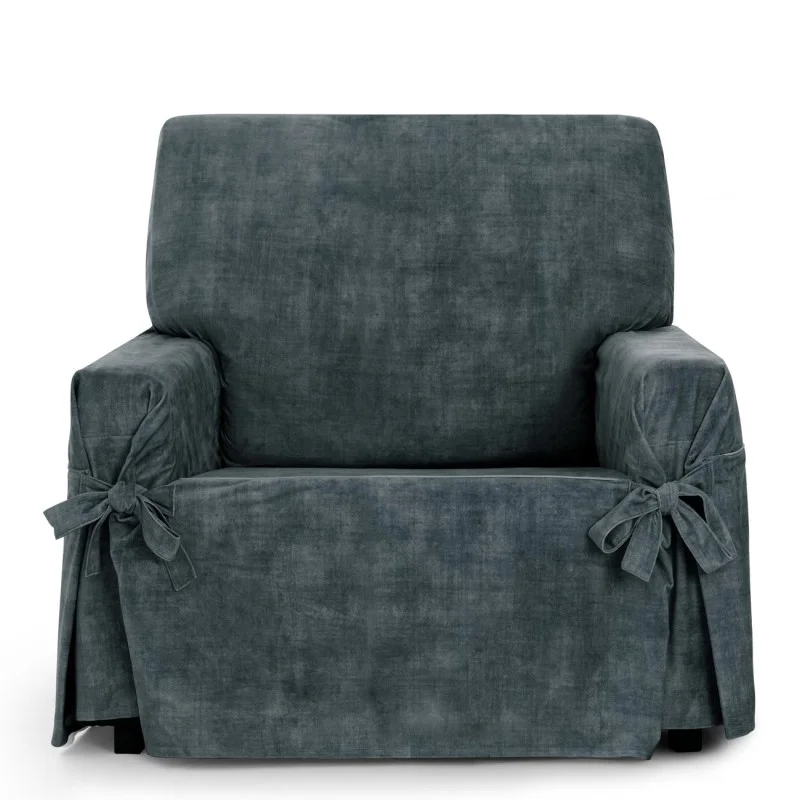 Funda de sillón anti manchas con lazos Modelo Turín Funda de sillón anti manchas con lazos Modelo Turín