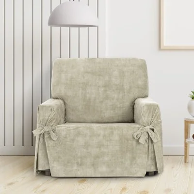 Funda de sillón anti manchas con lazos Modelo Turín